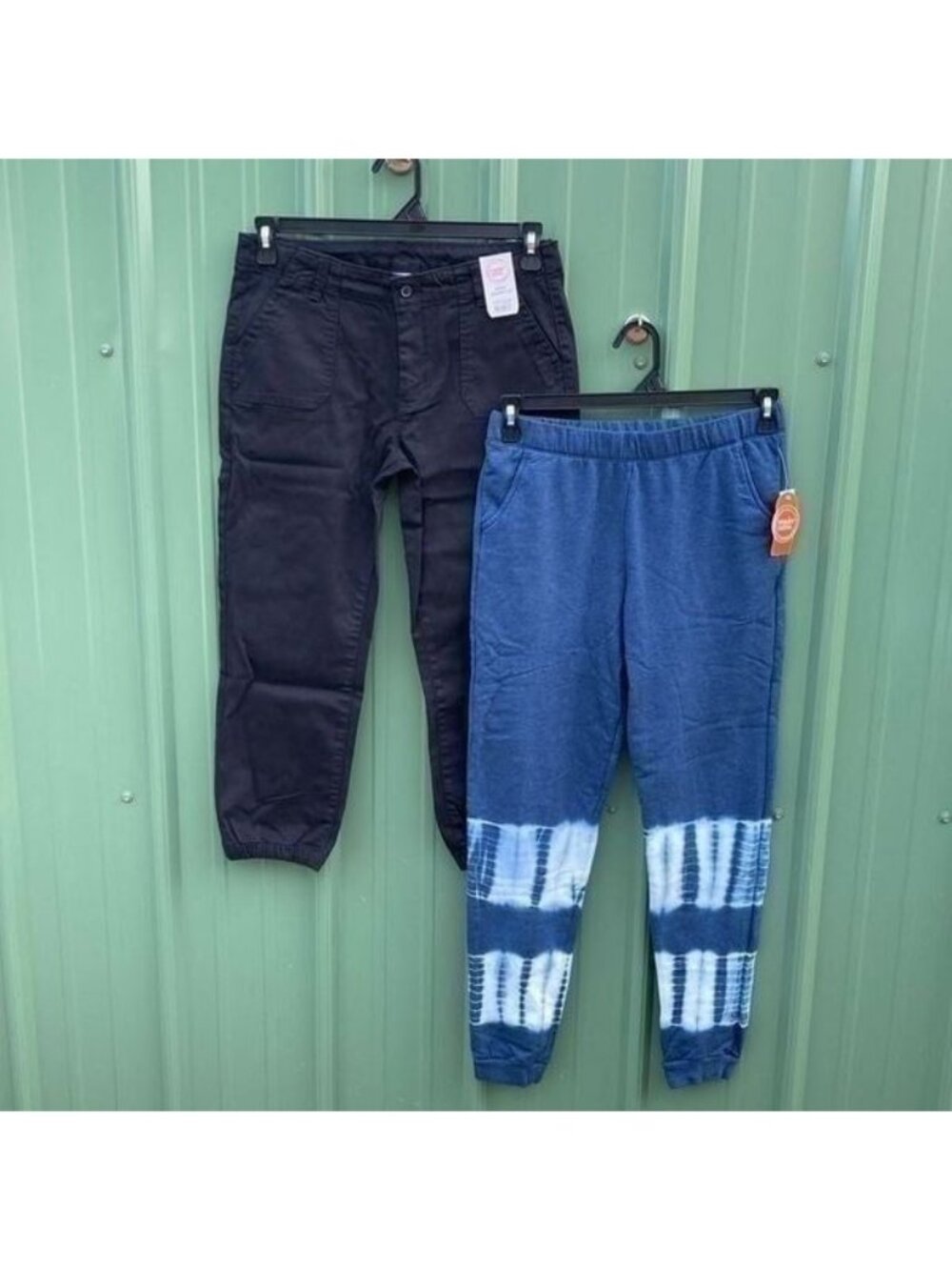 Girls' Stretch Woven Jean & Fleece Jogger Pants 2-Pack Size XXL (18)